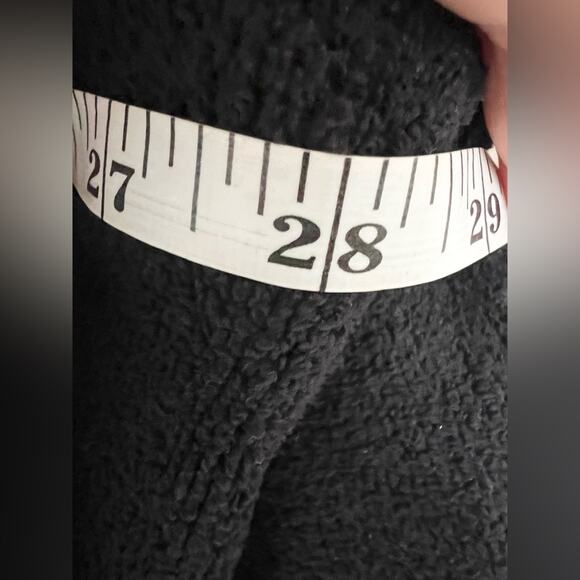 Free people beach bino pullover black knit banded bottom oversized cozy fall L - Picture 9 of 9